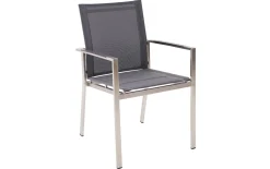 Gartenstuhl Amelie, grau/silber