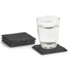 Glasuntersetzer aus Schiefer, 4-er Set