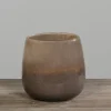 Glasvase, braun, 15 cm