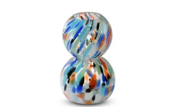 Glasvase, mehrfarbige, 16,7 cm