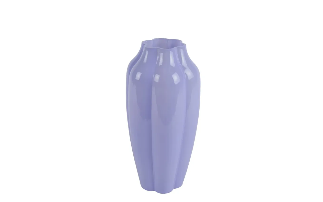 Glasvase, violett, 30 cm