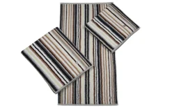 Handtuch Multicolor-Streifen, anthrazit, 50 x 100 cm
