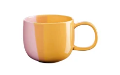 Henkelbecher Joy, gelb/rosa, 0,4 l
