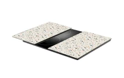Herdabdeckplatten-Set Terrazzo, bunt, 30 x 52 cm