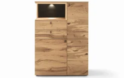 Highboard Andiamo, anthrazit/Eiche rustico