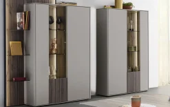 Highboard Audra, Altholzbuche/sand, links