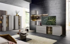 Highboard Audra, Altholzbuche/sand, rechts