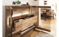 Highboard Caya, Kerneiche Umato gebürstet