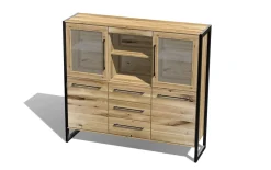 Highboard Namur, Charakter-Eiche massiv