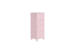 Highboard Olli, kreideweiß, rosa