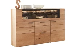 Highboard Runa, Kerneiche Natur gebürstet