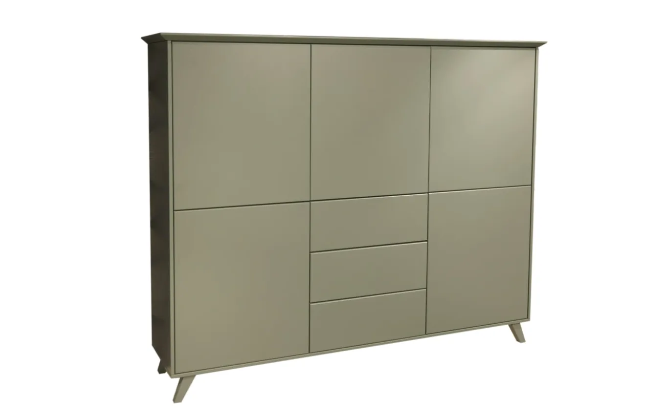 Highboard Silea Wohnen, piniengrün, inkl. Softclose Funktion