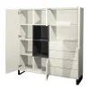 Highboard Symphony, grau/graphit, inkl. Push-to-Open Funktion