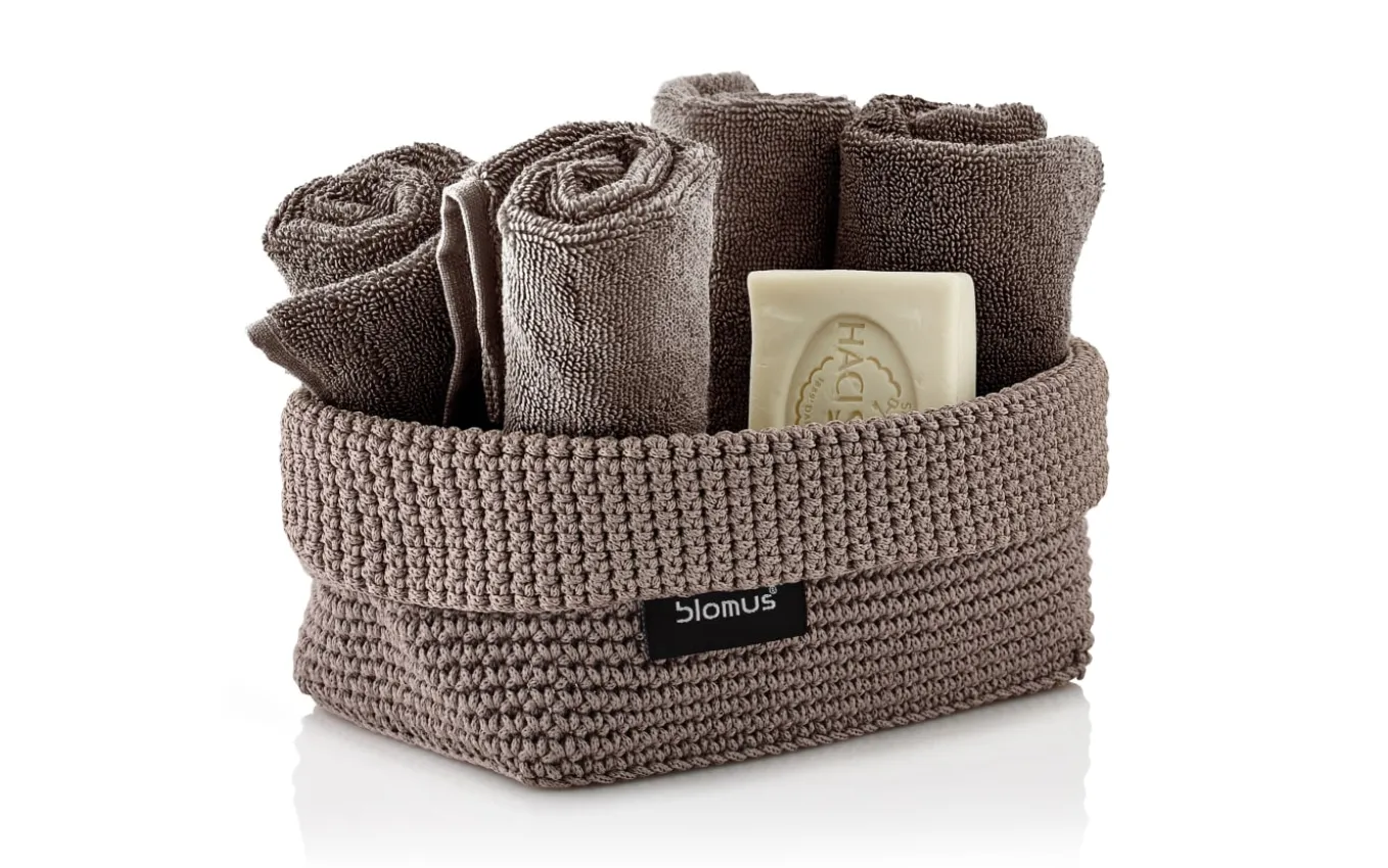 Häkelkorb Tela L, taupe
