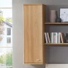Hängeschrank Kiruna in Eiche, mit 2 Steckböden Breiten ca. 60 und 80 cm