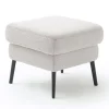 Hocker Amadeo, silber/beige