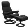 Hocker zu Relaxsessel View (L), Paloma schwarz, B/H/T ca. 57 x 43 x 47 cm