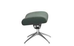 Hocker zu Ruhesessel Berlin M, salbeigrün/chrom