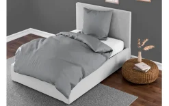 Interlock Jersey Bettwäsche, anthrazit, 155 x 220 cm