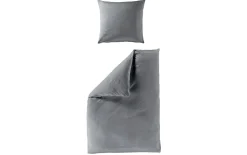 Interlock Jersey Bettwäsche, anthrazit, 155 x 220 cm
