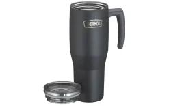 Isolier-Trinkbecher Refreshing, black matt, 1,1 Liter