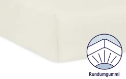 Jersey Spannbettlaken ecru, für Babymatratzen 60 x 120 bis 70 x 140 cm
