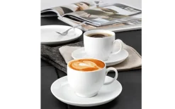 Kaffeeservice Lido uni 3 aus Porzellan in weiß, 18-teilig
