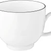 Kaffeetasse Lido Black Line in weiß, 0,22 l