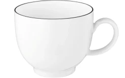 Kaffeetasse Lido Black Line in weiß, 0,22 l