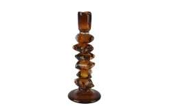 Kerzenhalter, bernstein, 26 cm