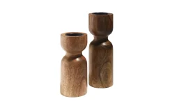 Kerzenhalter, braun, 15 cm
