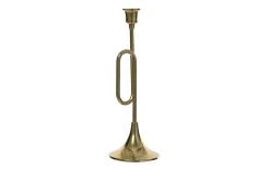 Kerzenhalter, goldfarbig, 34 cm