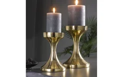 Kerzenhalter groß, gold, 22 cm