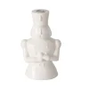 Kerzenleuchter Cascam, weiß, 11,5 cm