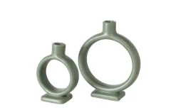 Kerzenleuchter-Set Valongo, grün, 2-teilig