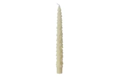 Kerzen, wollweiß, 2er Set, 25 cm