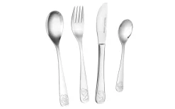 Kinderbesteckset Afrikatiere, silber, 4-teilig