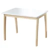 Kindertisch, Massivholz/weiß