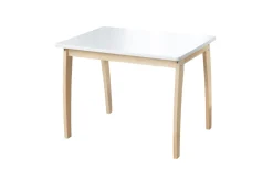 Kindertisch, Massivholz/weiß