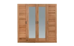 Kleiderschrank Pia, Buche-Nachbildung, 202 x 205 cm