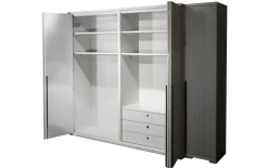 Kleiderschrank Sonate-S, brillantgrau, 300 x 219 cm