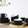 Kombiservice Nordic cool black, schwarz/weiß, 16-teilig