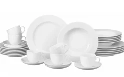 Kombiservice Rondo/Liane in weiß, 30-teilig