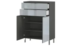 Kommode Corus, graphit/silbergrau