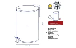 Kosmetikeimer Mats, weiß, 3 Liter