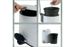 Kosmetikeimer Mats, weiß, 3 Liter