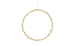 Kranz mit Beleuchtung Holiday, goldfarbig, 38 cm