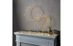 Kranz mit Beleuchtung Holiday, goldfarbig, 38 cm