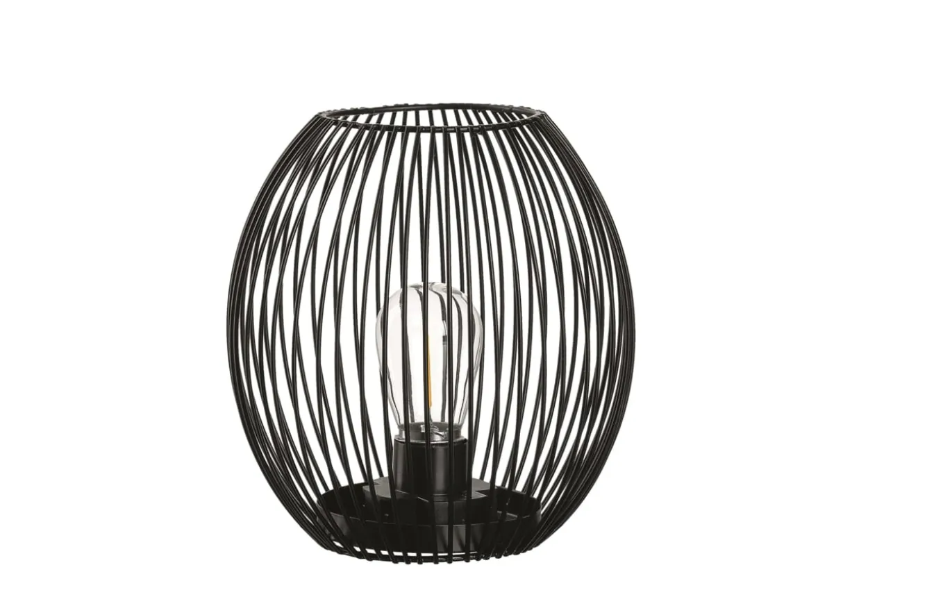 Laterne Casolare, schwarz, LED, 18 cm