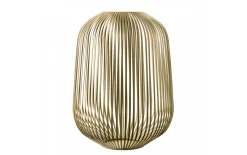Laterne Lito, champagne metallic finish creme, 45 cm
